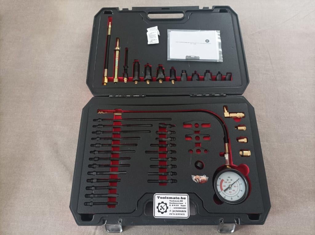 Diesel compressie tester : master set met injector adapter, Verzenden, Nieuw