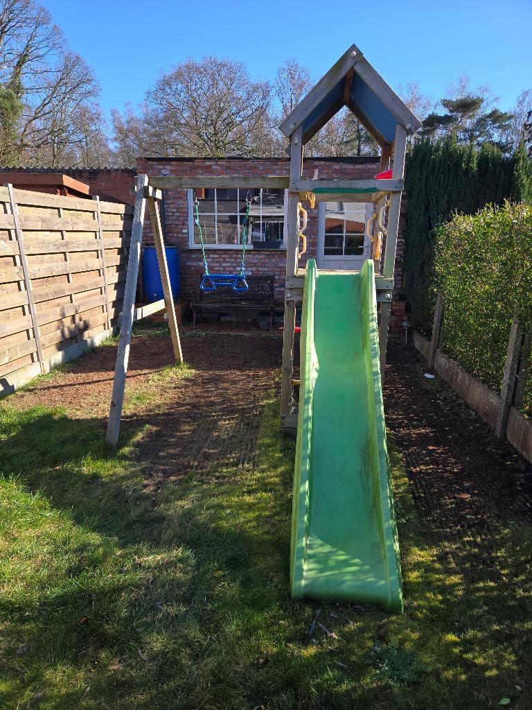 Schommel met glijbaan, Kinderen en Baby's, Ophalen, Gebruikt, Zandbak