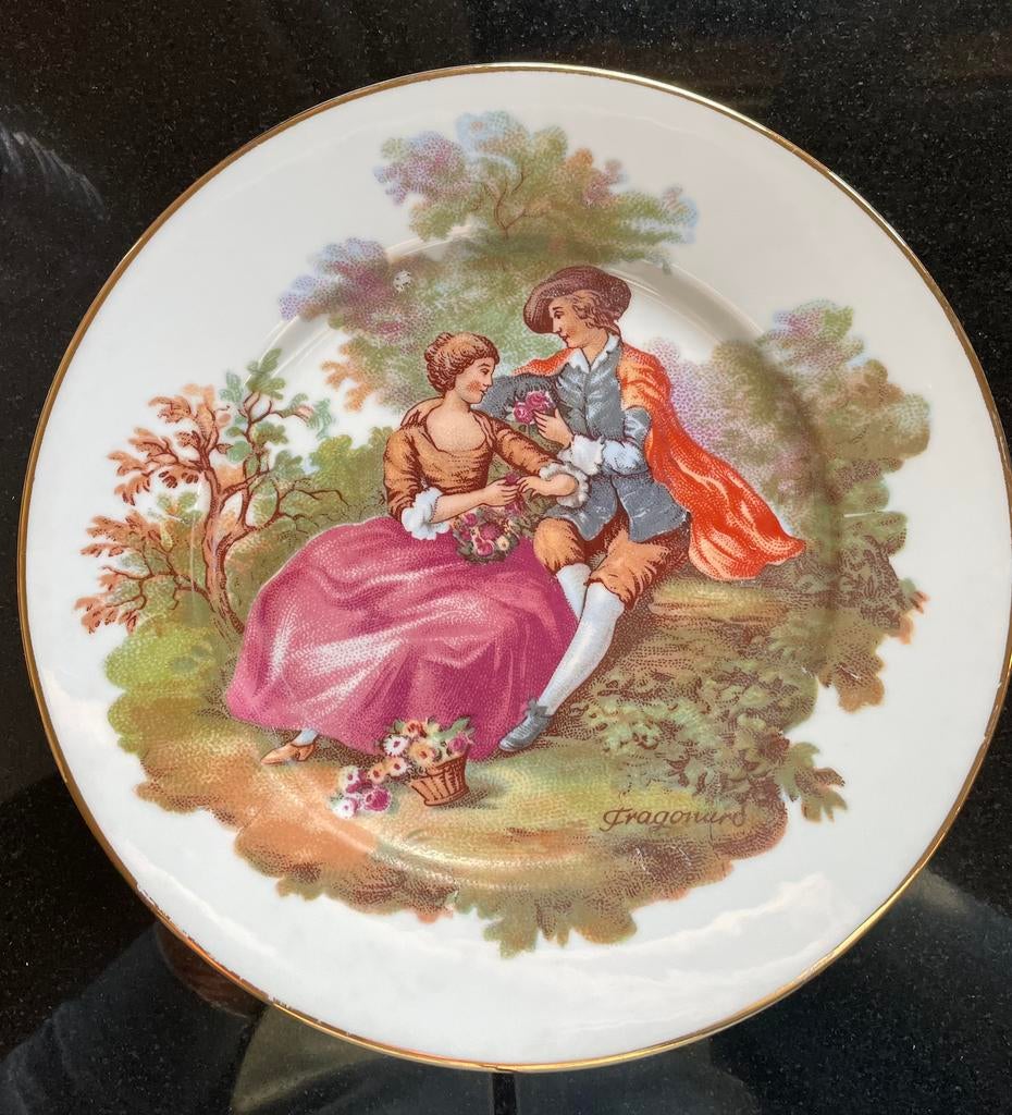 Limoges bord met Fragonard ontwerp, Ophalen of Verzenden
