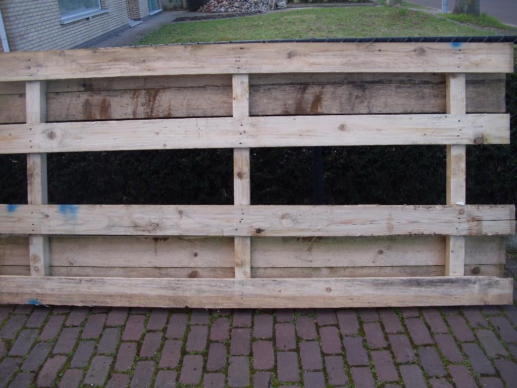 grote paletten, Doe-het-zelf en Bouw, Hout en Planken, Ophalen, Gebruikt, Minder dan 25 mm, Grenen