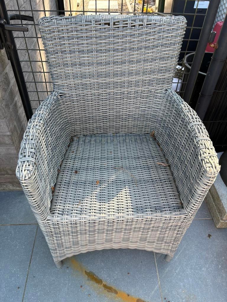 Wicker tuinstoel, Tuin en Terras, Ophalen, Gebruikt, Wicker