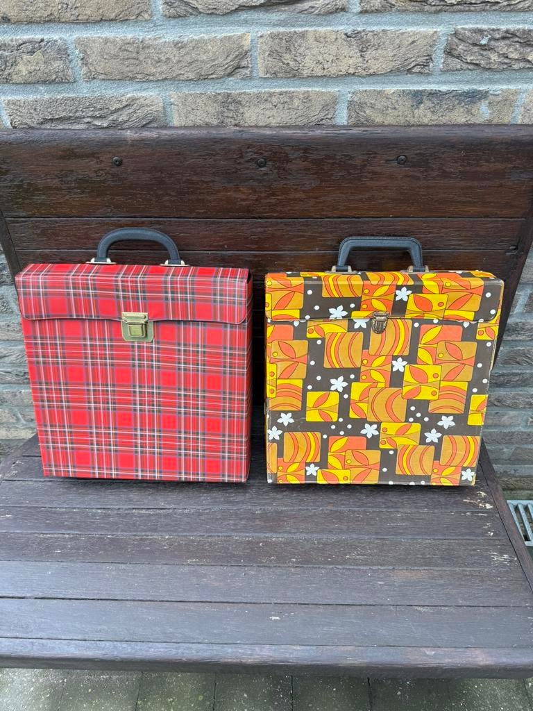 2 vintage LP vinyl platen tassen, Ophalen of Verzenden, Gebruikt