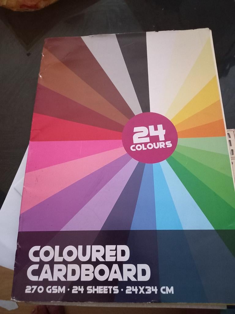 A4 kleurenblok 270gr (24 cm bij 34 cm)