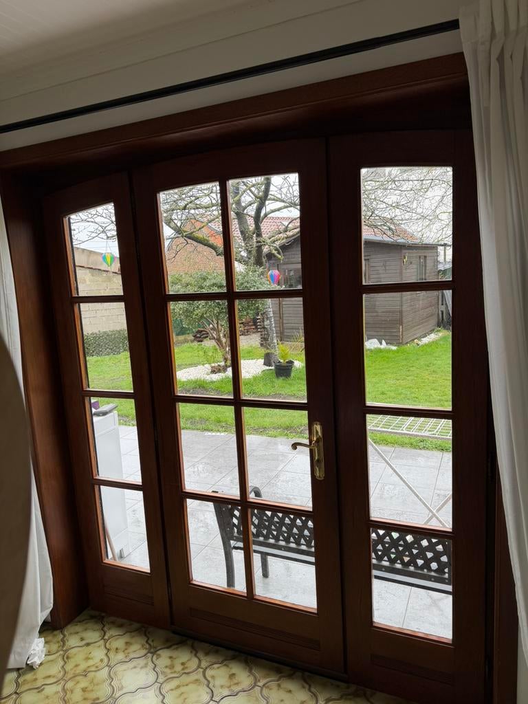 A vendre porte avec croisillons et cintrage, Bricolage & Construction, Vitres, Châssis & Fenêtres, Enlèvement, Comme neuf