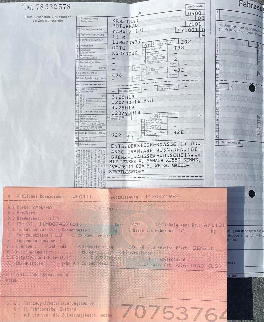 Yamaha XJ750 Sec, Motos, Permis Moto A, Entreprise, Plus de 35 kW, 4 cylindres