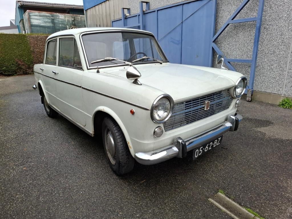 auto oldtimer fiat 1100, Auto's, Fiat, Achterwielaandrijving, Overige modellen, Wit, Overige kleuren