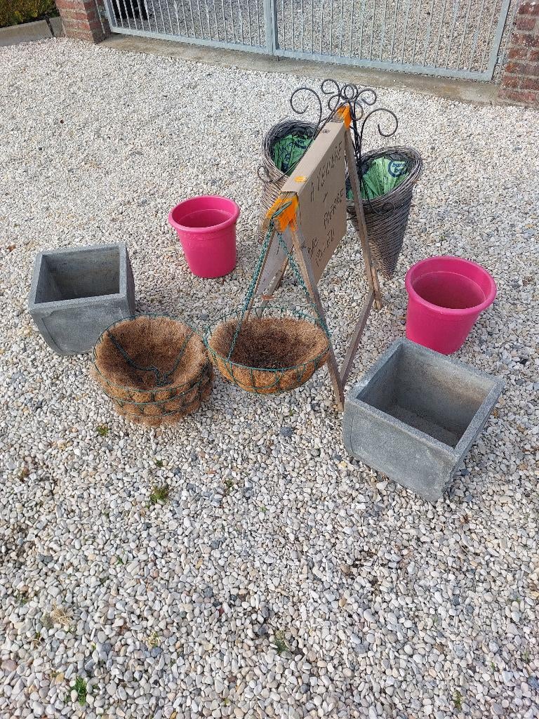 pots a fleurs, Jardin & Terrasse, Enlèvement, Utilisé, Autres matériaux