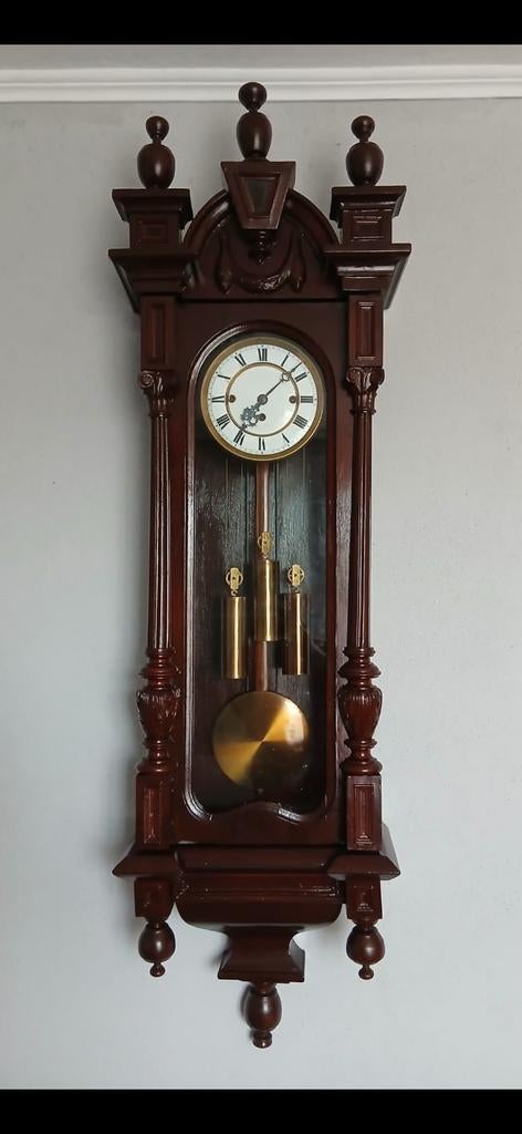 Gustav Becker avec 3 poids parfaitement fonctionnel, Antiquités & Art