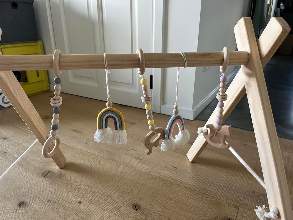 Babygym hout, Kinderen en Baby's, Ophalen, Zo goed als nieuw
