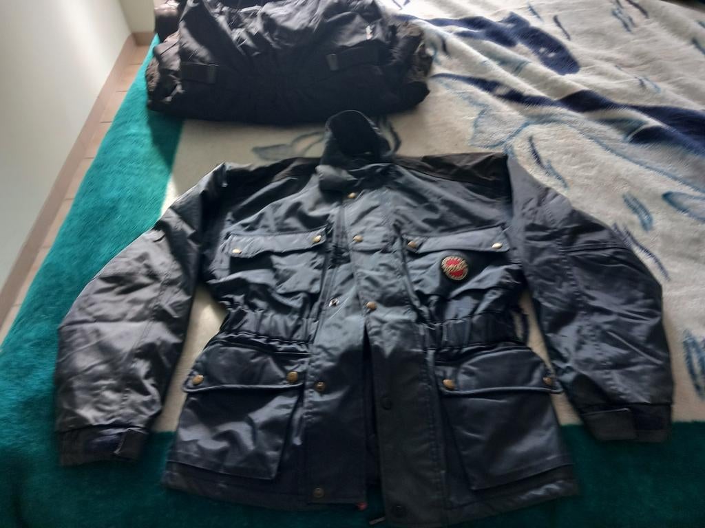 Motor jas heren, Motoren, Ophalen of Verzenden, Tweedehands, Heren, Jas | leer