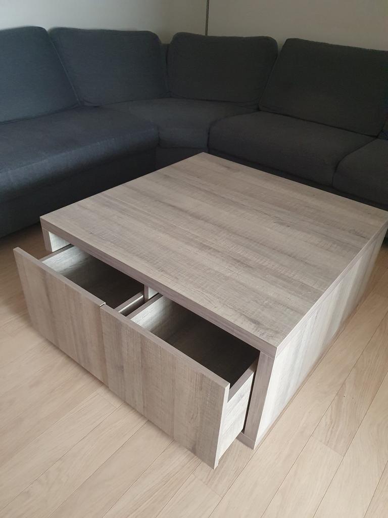 Salon tafel 90x90, Huis en Inrichting, Ophalen, 50 tot 100 cm, Vierkant, 50 tot 100 cm