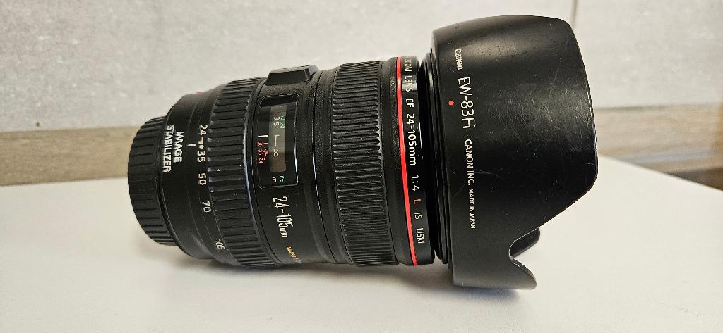 Canon EF 24-105 mm f 4L IS USM, Audio, Tv en Foto, Ophalen, Gebruikt, Zoom