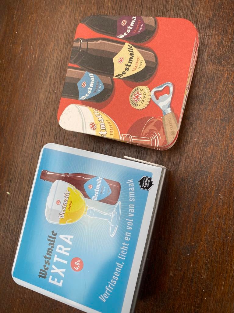 Westmalle  onderleggers en houder, Ophalen