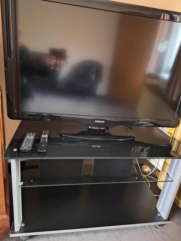 Tv kastje zwart tv gratis bij, Huis en Inrichting, Ophalen, Gebruikt, Minder dan 100 cm, Moderne