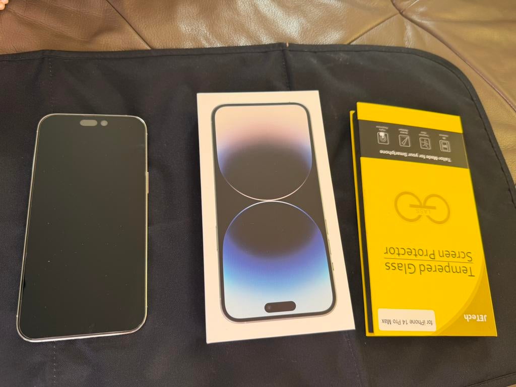 iPhone 14 Pro Max 256GB wit (Belgische telefoon), Ophalen, Zo goed als nieuw, Bescherming