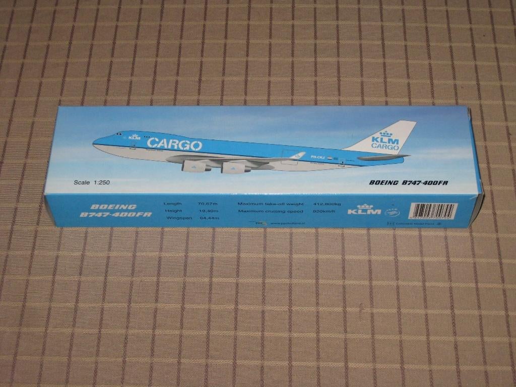 Schaalmodel 1:250 KLM Cargo Boeing 747-400FR, Ophalen, Schaalmodel