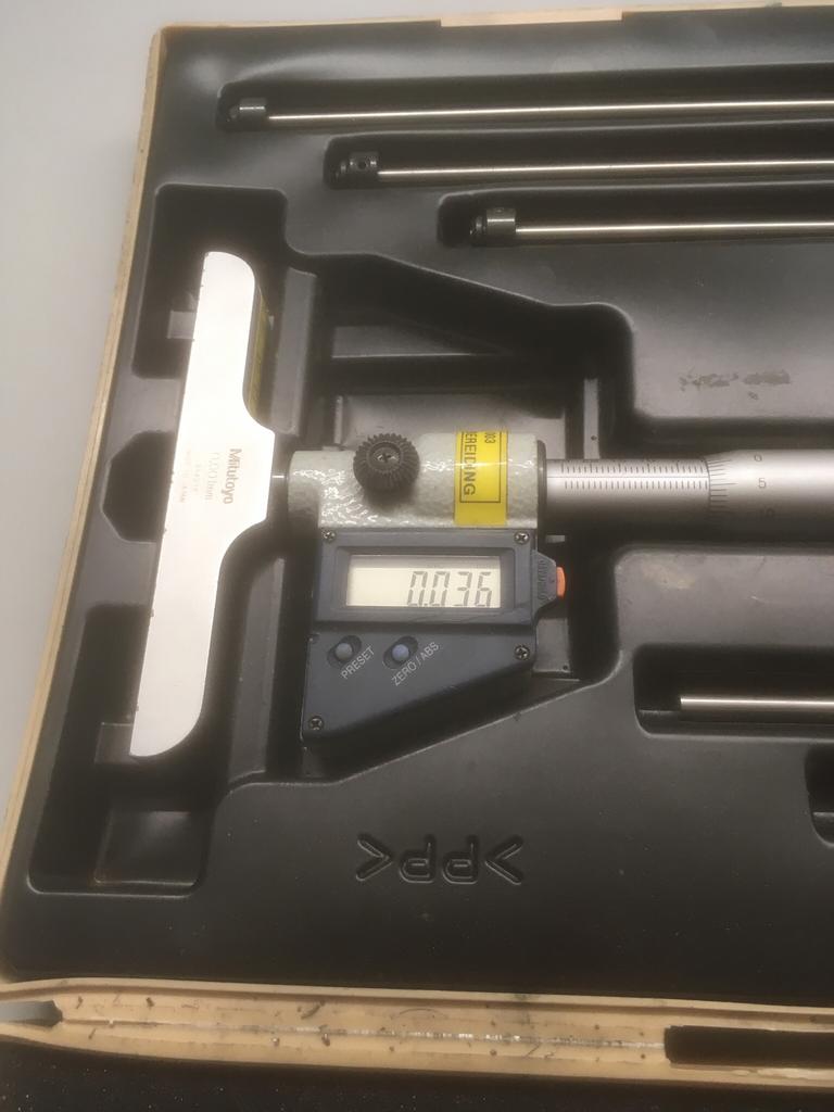 Digitale dieptemeter mitutoyo, Doe-het-zelf en Bouw, Meetapparatuur, Ophalen of Verzenden