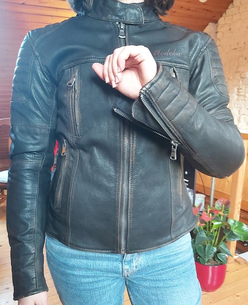 Veste moto femme cuir 36 (modeka urban wear), Jas | leer, Ophalen of Verzenden, Nieuw zonder kaartje, Modeka