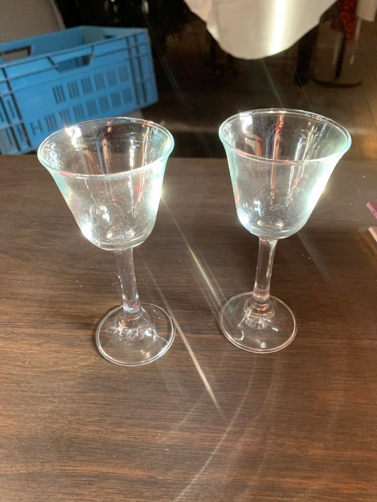 6 verres à porto vintage, Enlèvement ou Envoi, Utilisé