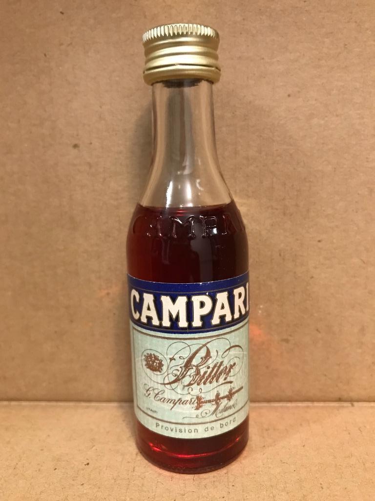Campari - Bitter - Proefflesje alcohol - Italië, Verzamelen, Ophalen of Verzenden, Italië, Overige typen, Vol