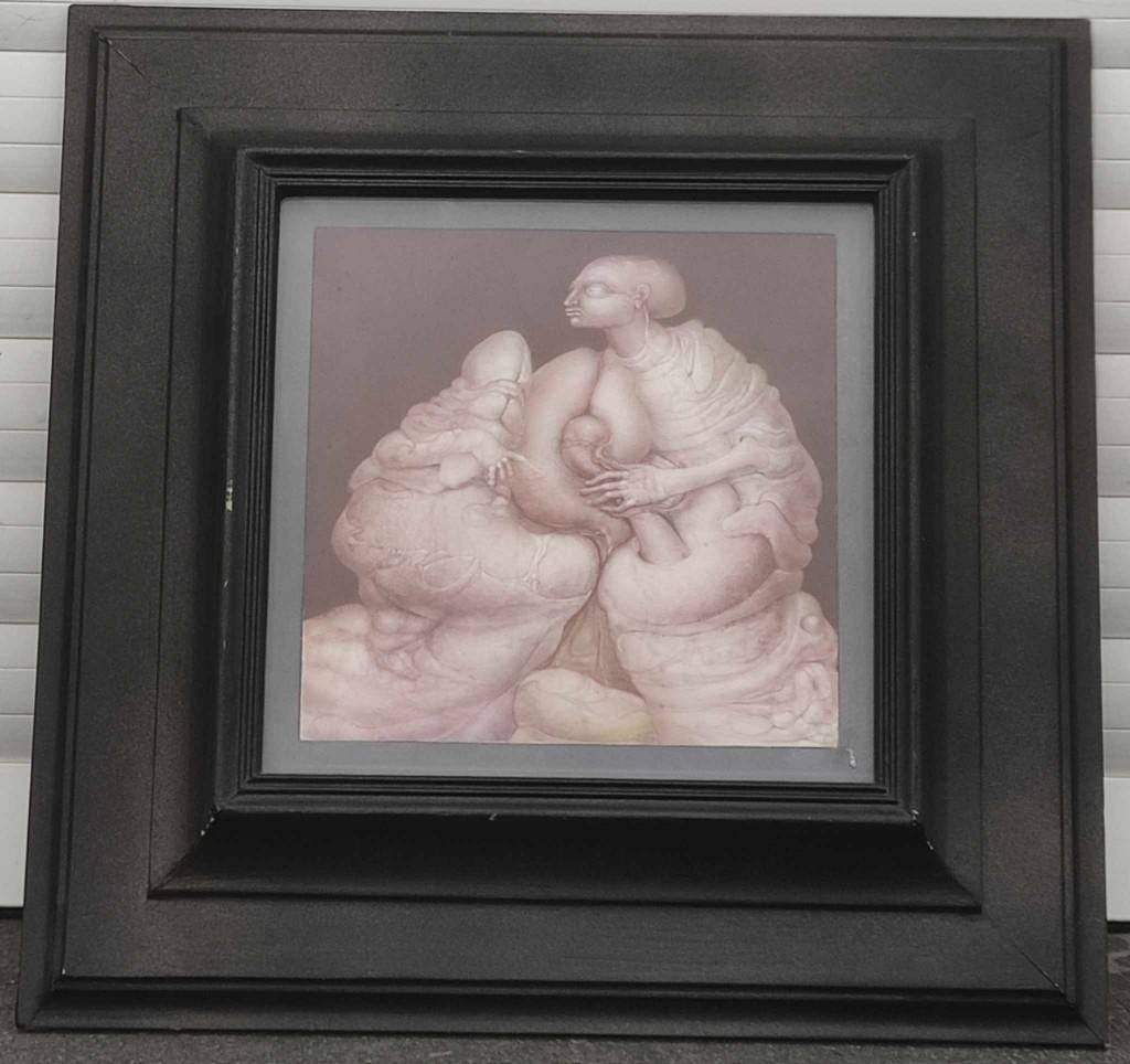 Technique mixte signe jean pierre decoster, Antiquités & Art, Art | Peinture | Classique, Enlèvement ou Envoi