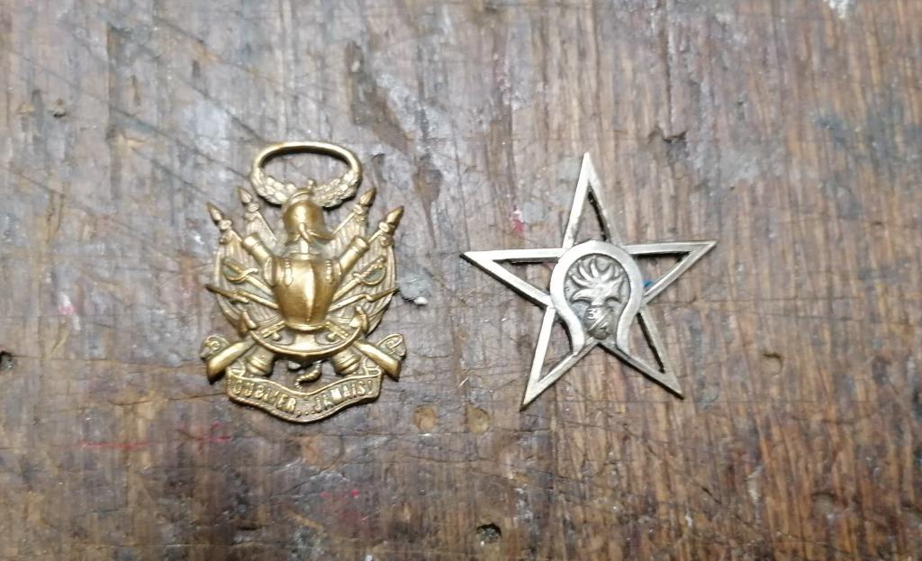 Insigne pucelle militaire 1 REC médaille 1870, Collections, Envoi