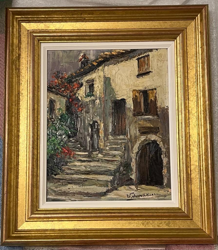 Schilderij (stadsgezicht) van Walter Jonckheere, Antiek en Kunst, Ophalen