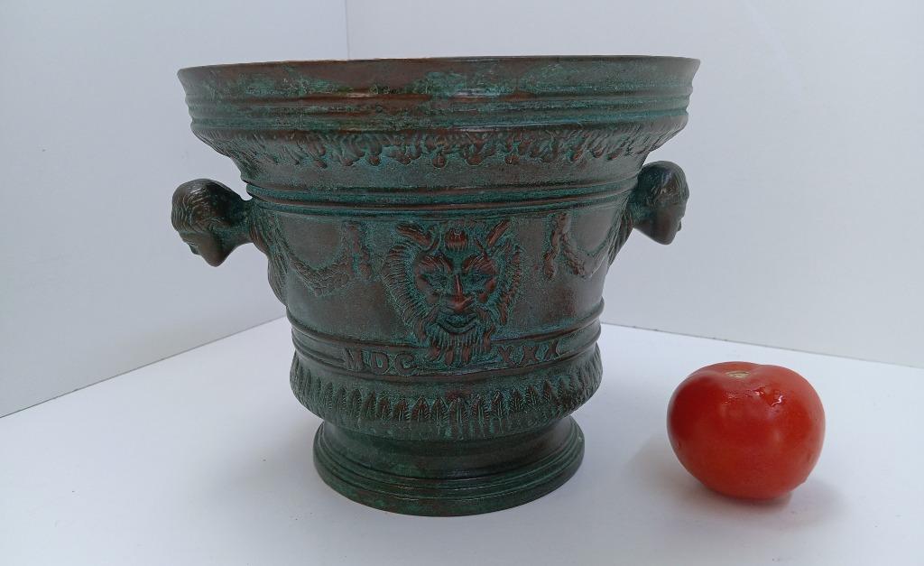 énorme mortier anno 1630 bronze renaissance Italie, Enlèvement ou Envoi, Bronze