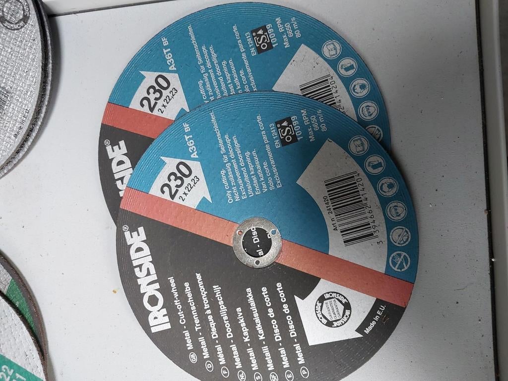 Disques à tronçonner Ironside 230 mm. 10 pièces, Enlèvement, Neuf