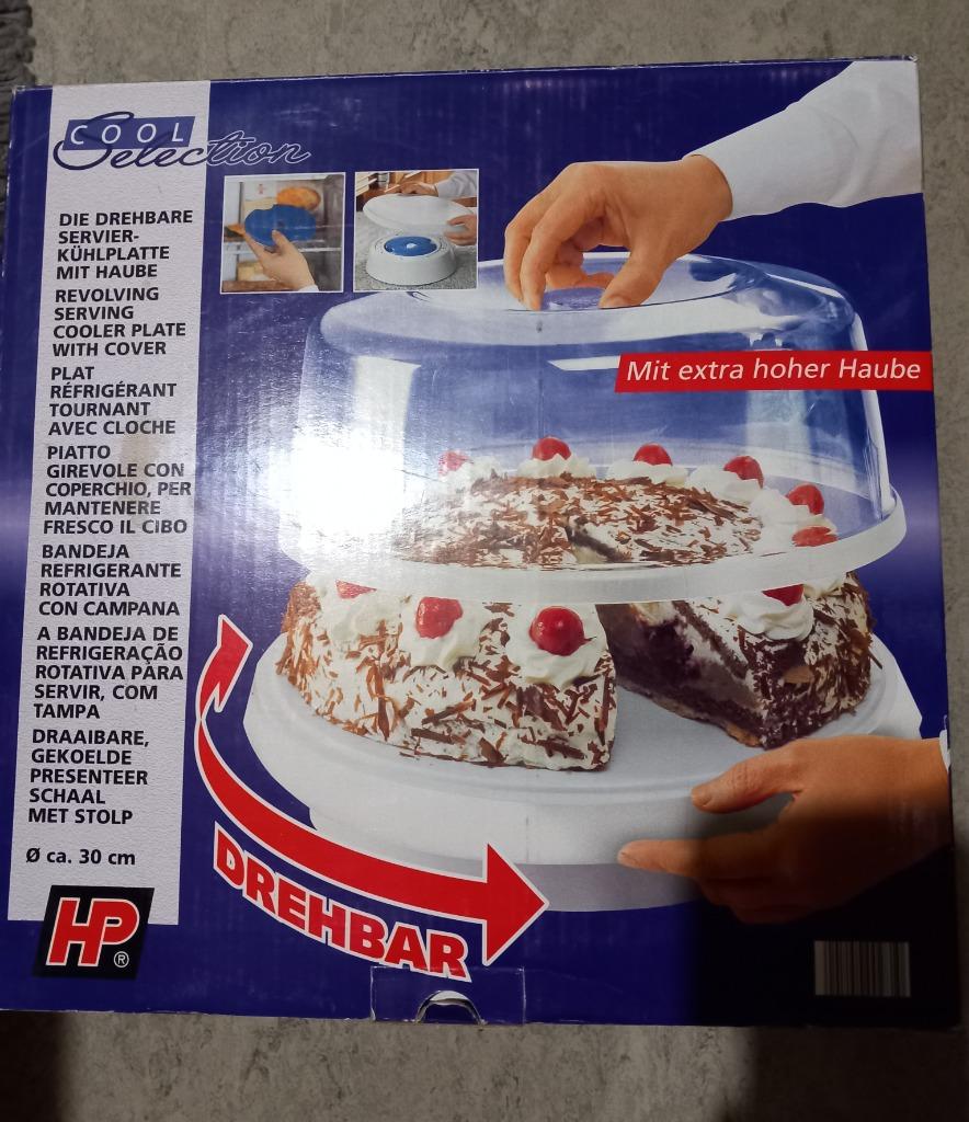 Plat réfrigérant tournant avec cloche pour gâteau, Maison & Meubles, Cuisine| Tupperware, Neuf, Boîte, Blanc, Enlèvement