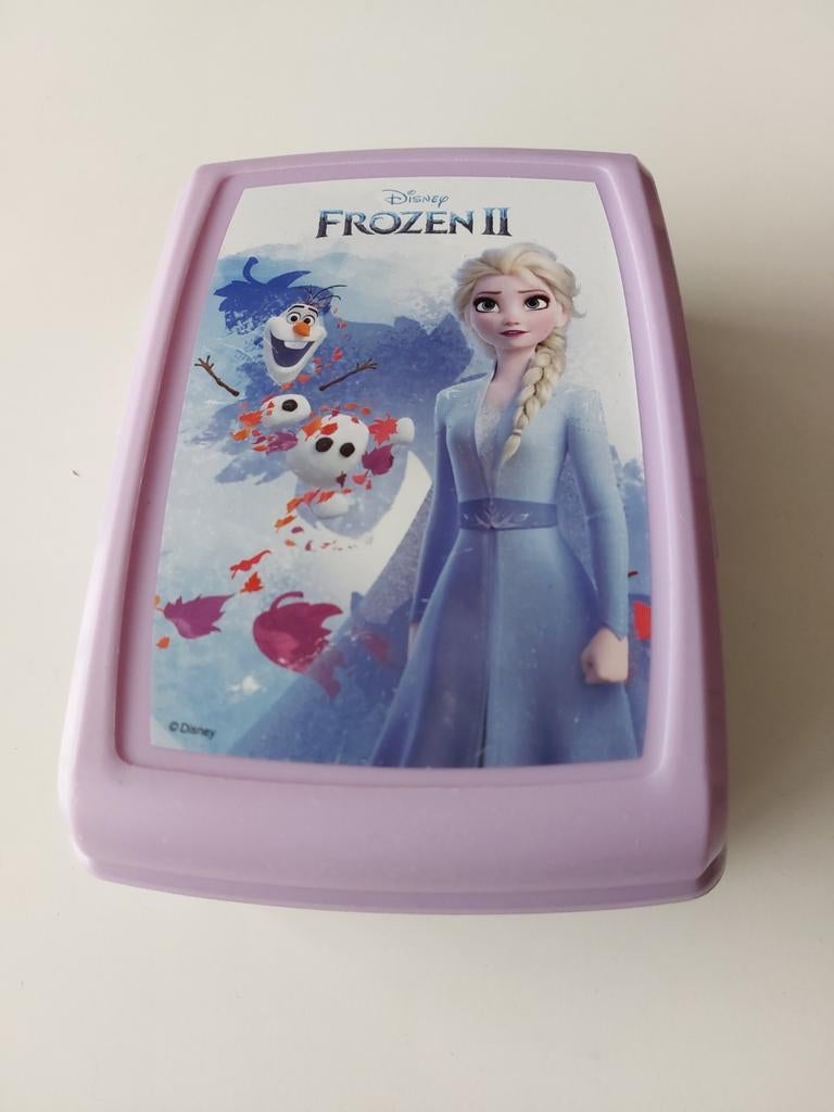 Brooddoos van Frozen II van Disney. Met Elsa en Olaf op, Ophalen, Gebruikt