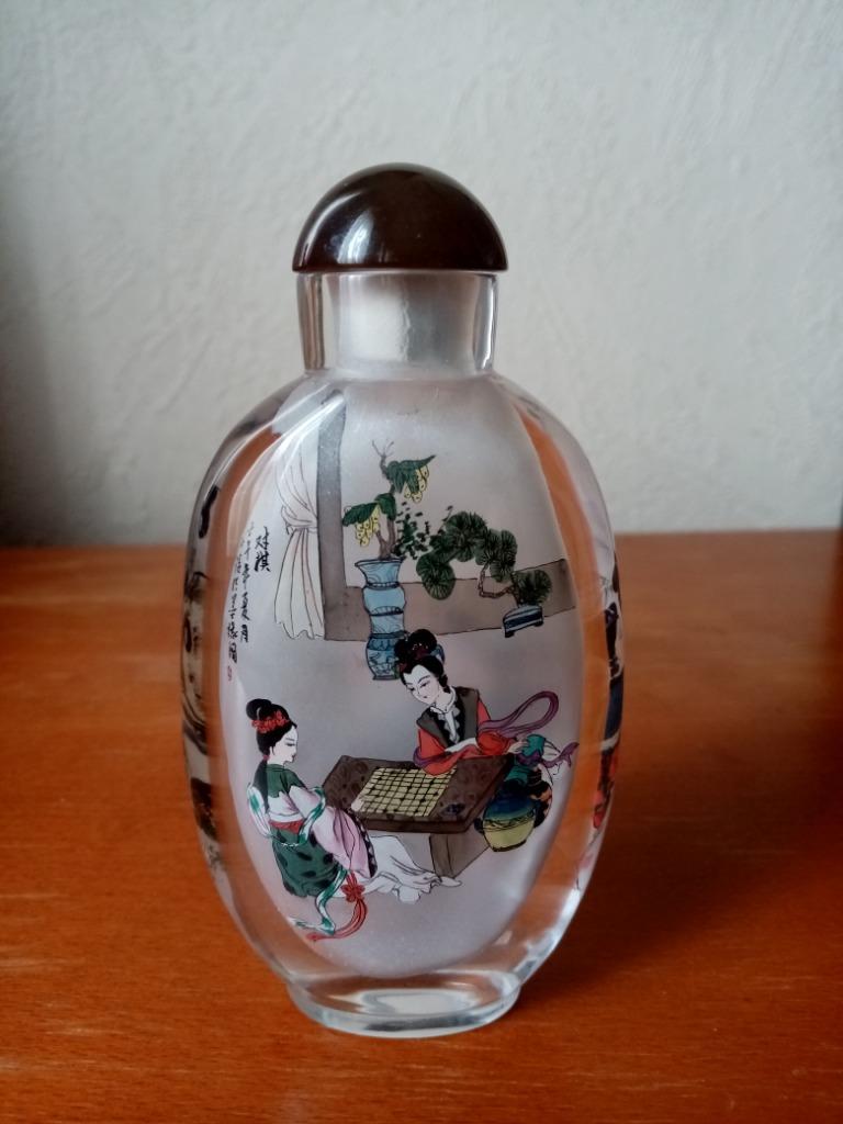 Chinese snuifdoos met bergkristal Shandong/Shi Qing 2002, Ophalen of Verzenden