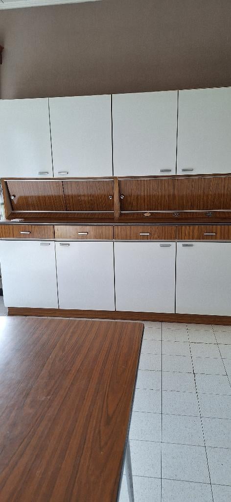 Meuble formica 2 corps vintage année 70, Antiquités & Art, Enlèvement