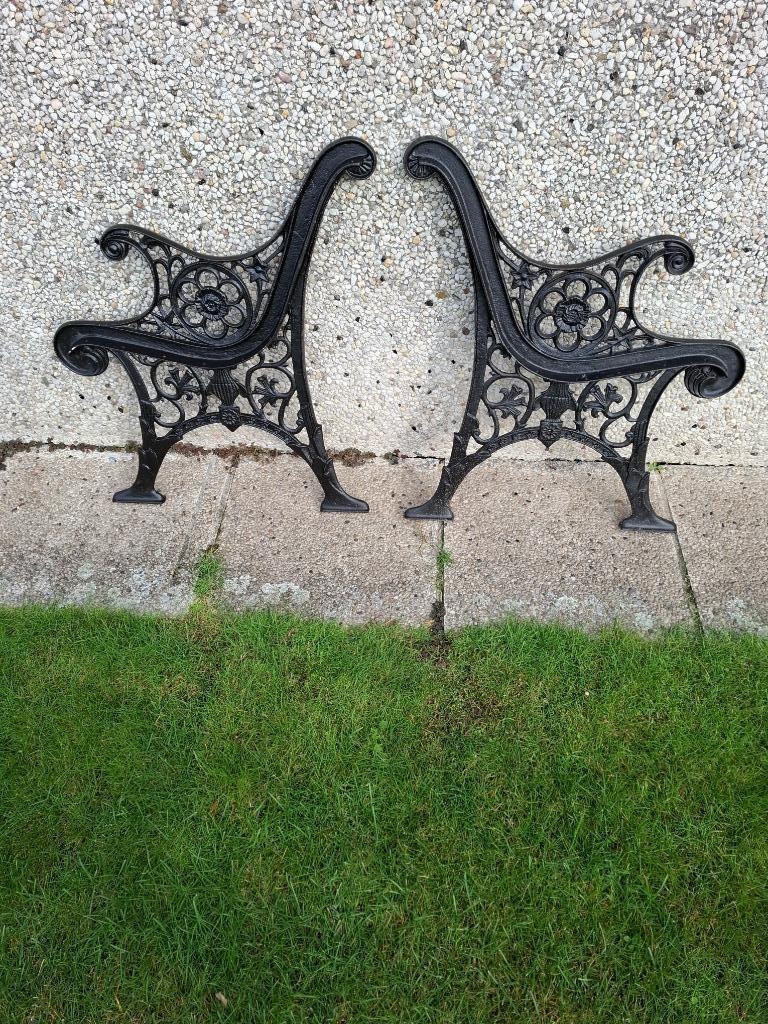 Gietijzeren poten voor tuinbank, Enlèvement, Utilisé, Métal
