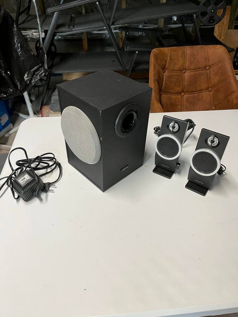 Computer boxen met subwoofer Creative, Computers en Software, Pc speakers, Ophalen, Gebruikt