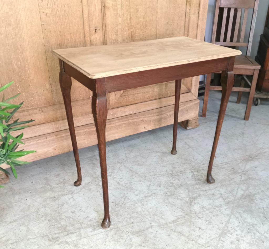 Bureau ancien élégant avec plateau transparent L 76 D 45, Enlèvement