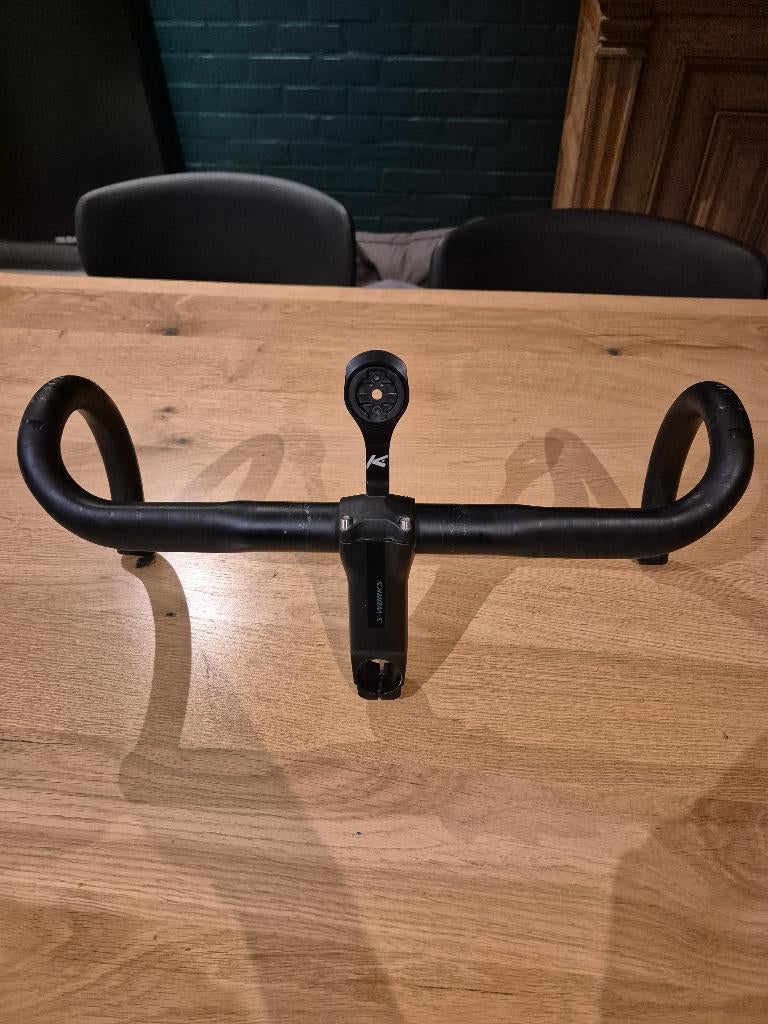 Cintre avec potence et support garmin, Specialized, Gebruikt, Stuur, Racefiets