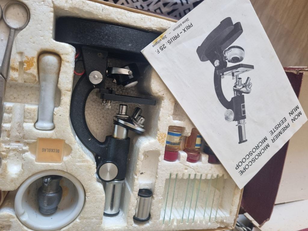 microscoop brocante, Enlèvement, Utilisé, Microscope biologique