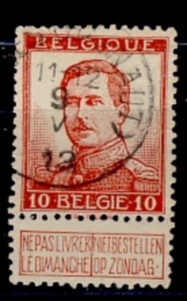 Belg. 1912 - Albert I nr 118, Postzegels en Munten, Postzegels | Europa | België, Verzenden, Gestempeld