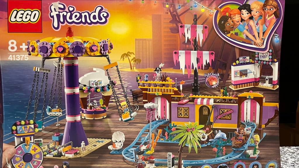 Lego Friends 41375 Pier met Kermisattracties, Ophalen of Verzenden, Zo goed als nieuw, Complete set, Lego