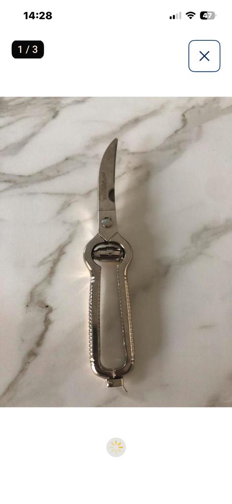 wild- en gevogelteschaar, Diamant Sabatier - nieuw, Ophalen of Verzenden, Zo goed als nieuw