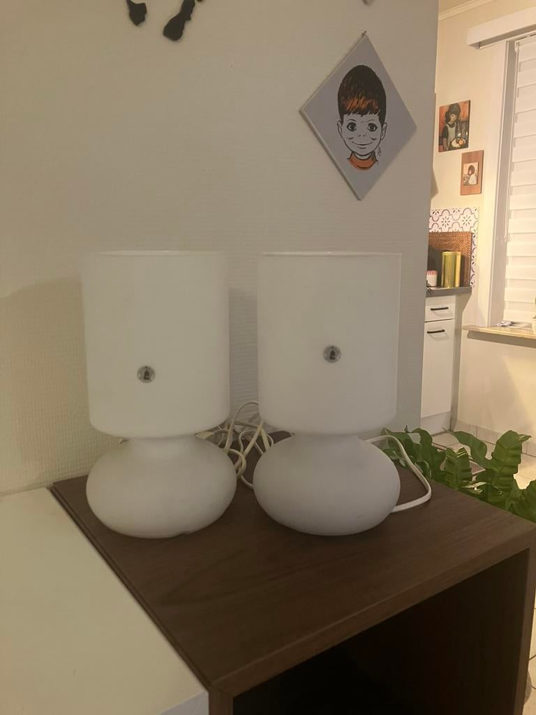 Setje ikea lykta tafellampen wit, Ophalen of Verzenden, Zo goed als nieuw