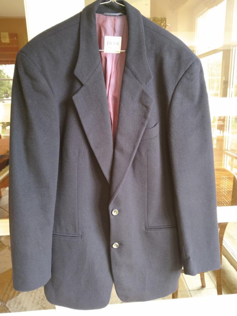 Veston Hugo BOSS bleu marine T.54 50%Angora-50%Laine NEUF, Neuf, Enlèvement ou Envoi, Taille 52/54 (L), Hugo Boss