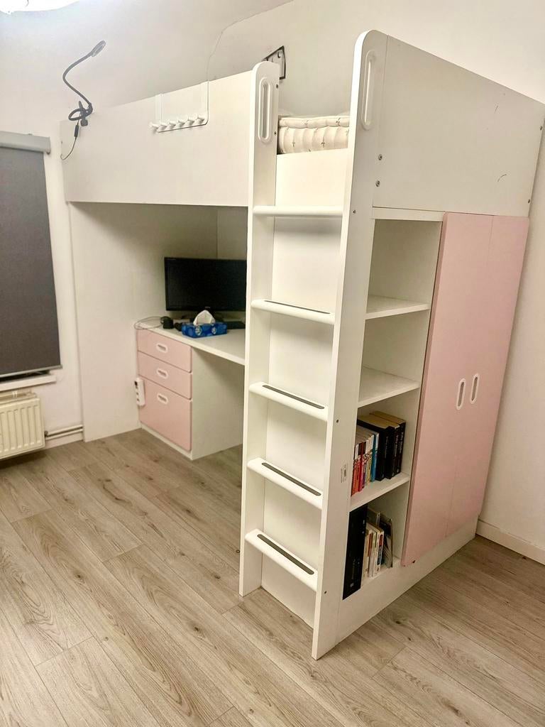 Lit bureau IKEA, Enfants & Bébés, Chambre d'enfant | Lits superposés & Lits mezzanines, Enlèvement, Utilisé, Lits superposés