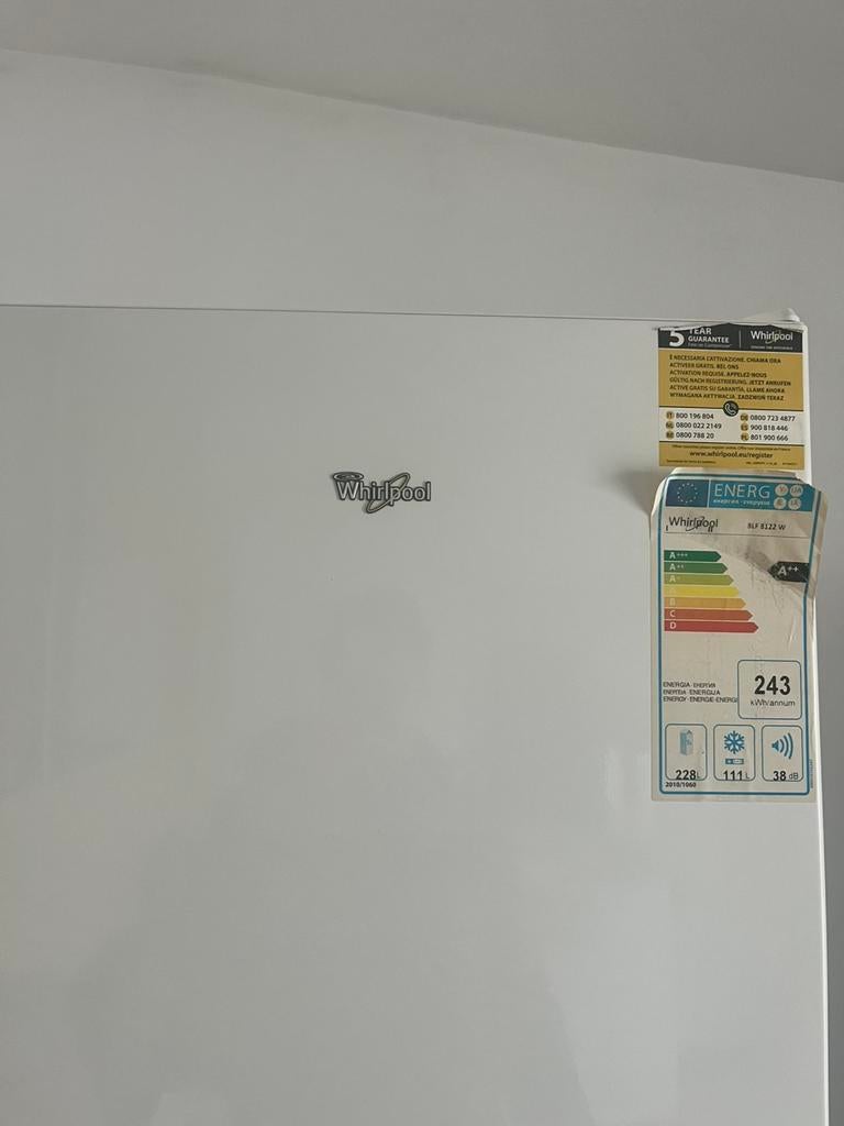 réfrigérateur Whirlpool, Classe énergétique A ou plus économe, Avec compartiment congélateur, 160 cm ou plus, Comme neuf