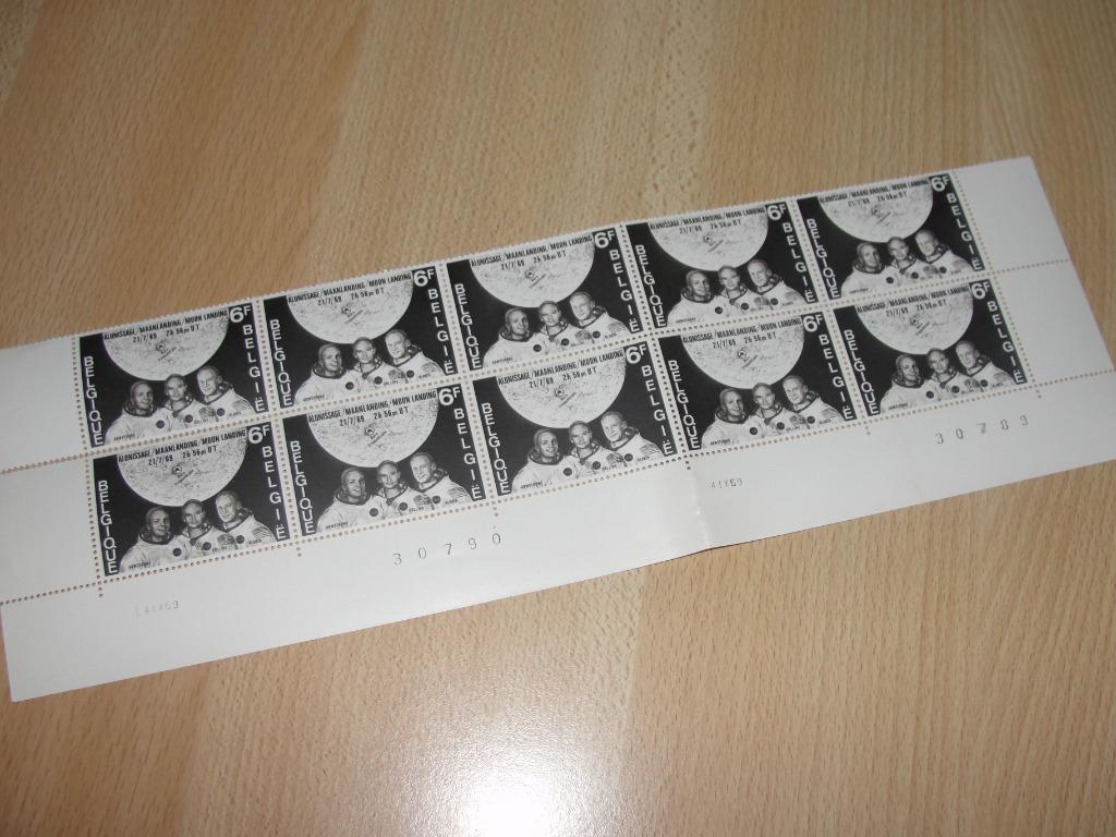 Postzegels van maanlanding op 21/7/69, Postzegels en Munten, Ophalen of Verzenden, Postfris, Overige thema's
