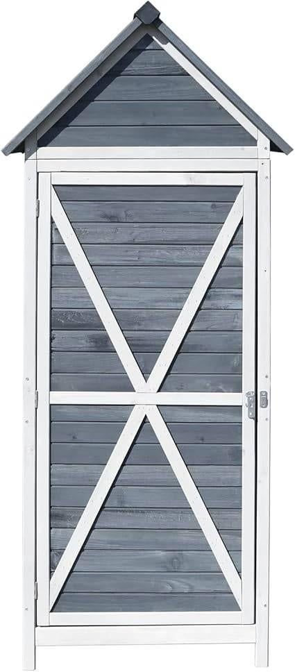 Tuinkast van hout | Grijs | Schuur | GRATIS LEVERING, Tuin en Terras, Bergingen en Tuinkasten, -, Verzenden, -, Overige typen