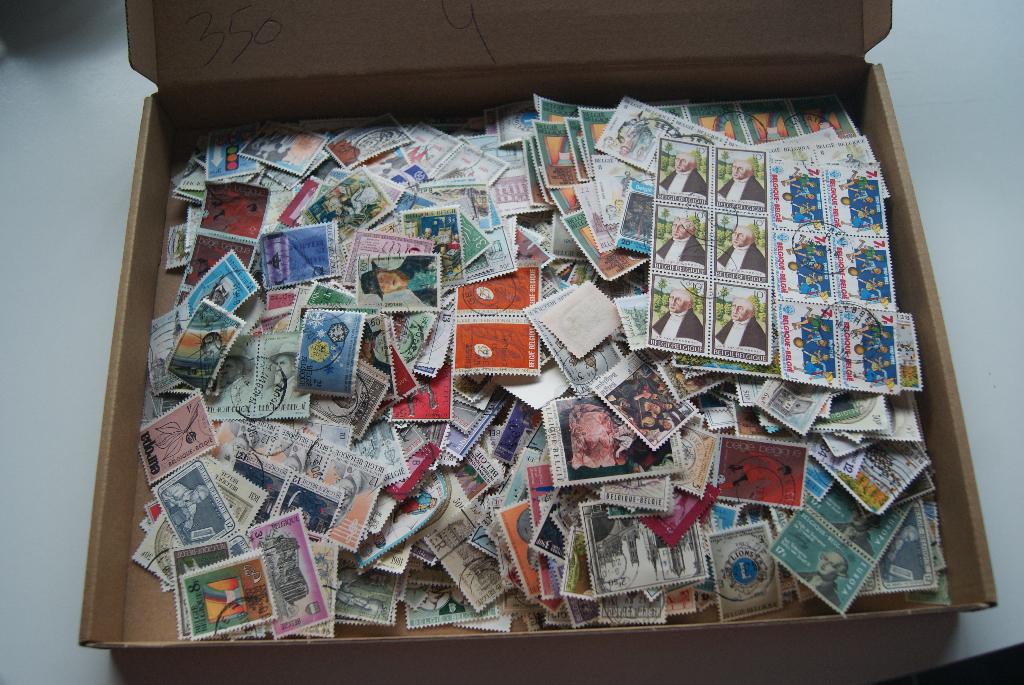 doos gestempelde Belgische postzegels, Postzegels en Munten, Ophalen of Verzenden, Gestempeld