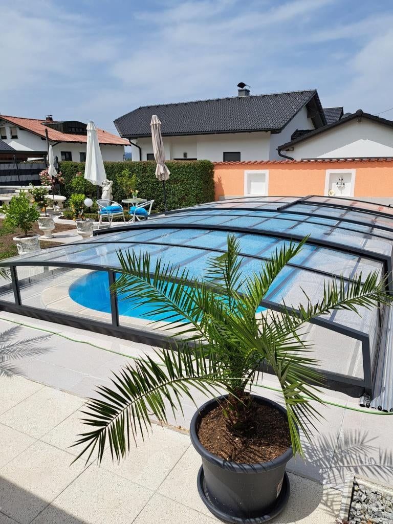 Zwembadoverdekking / pool cover 4.2x6.4x0.8 m , kleur DB703, Ophalen of Verzenden, Nieuw, Overige typen