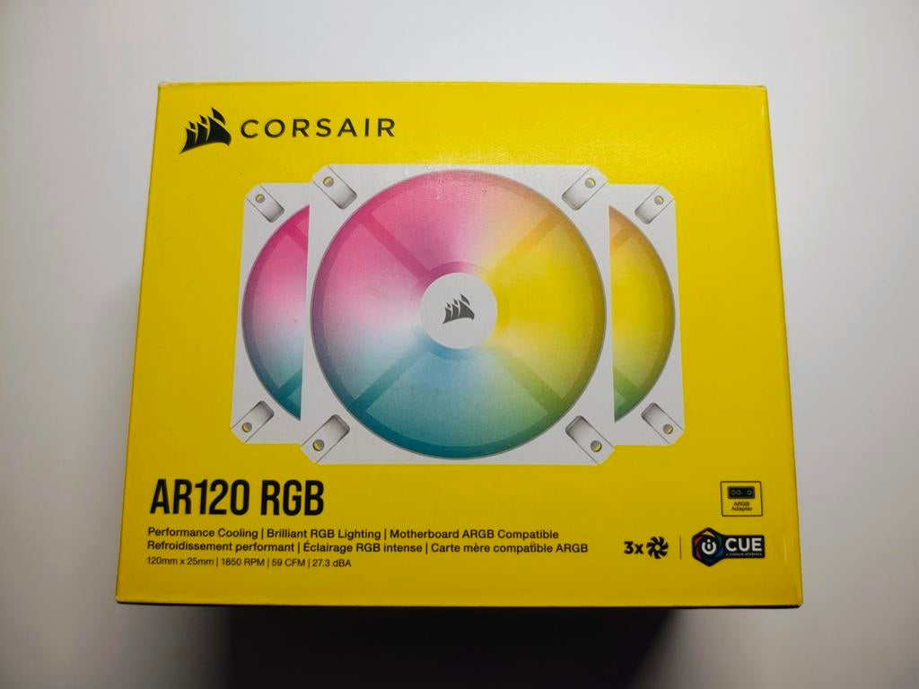 Corsair iCUE AR120 Digital RGB Pack 3 Ventilateurs 120mm, Informatique & Logiciels, Refroidisseurs d'ordinateur, Enlèvement ou Envoi